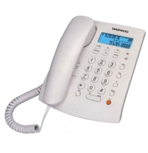 Téléphone Fixe Filaire DTC-310 Blanc - DAEWOO - TELDTC310DAEW 