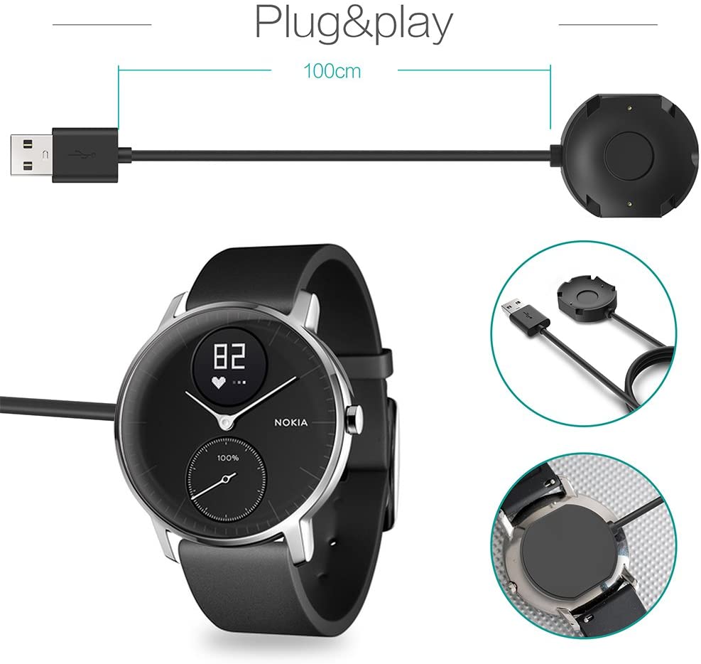 Lot De 2 Câbles De Charge Magnétique Pour Montre GRV FC1 - Cordon USB De Rechange Stable Et Durable